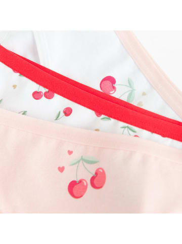 COOL CLUB Majtki (5 par) w kolorze czerwono-jasnoróżowo-białym