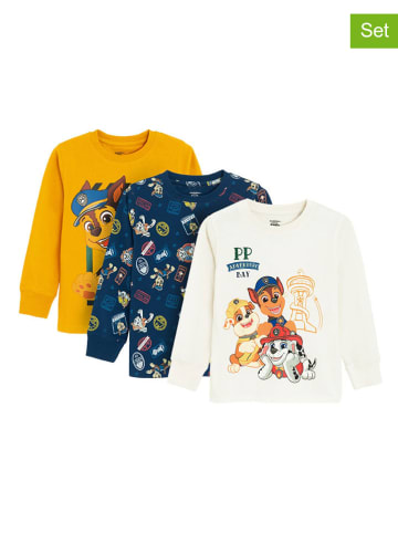 COOL CLUB 3er-Set: Sweatshirts in Weiß/ Dunkelblau/ Gelb
