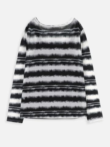 Coccodrillo Longsleeve in Schwarz/ Weiß