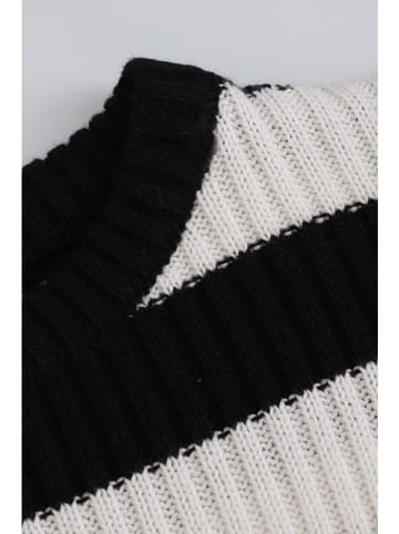 Coccodrillo Strickkleid in Schwarz/ Weiß