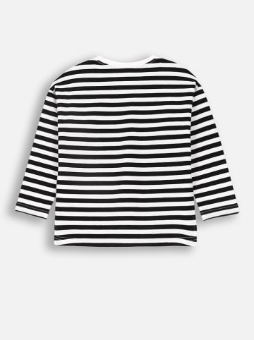 Coccodrillo Longsleeve in Weiß/ Schwarz