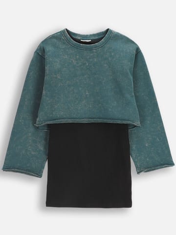 Coccodrillo Sukienka w kolorze zielono-czarnym