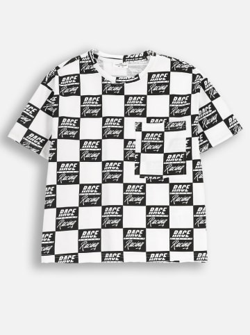 Coccodrillo Shirt in Weiß/ Schwarz