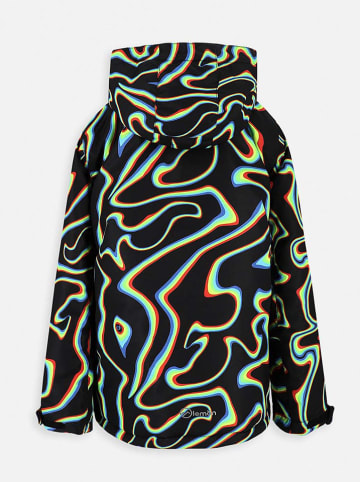 Lemon explore Winterjacke in Schwarz/ Grün/ Rot