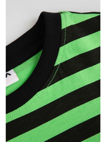 MOKIDA Shirt in Schwarz/ Grün
