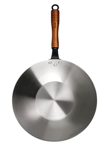 Ibili Patelnia wok w kolorze srebrnym - Ø 32 cm