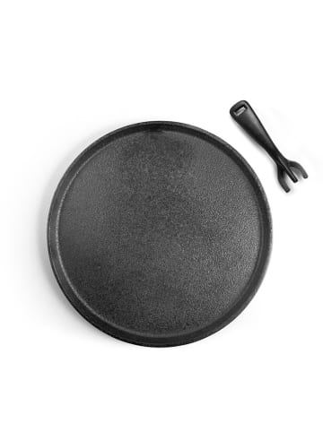 Ibili Gusseisenplatte in Schwarz - Ø 26 cm