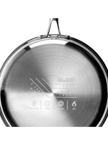 Ibili Braadpan ''Triply Natural'' zilverkleurig - Ø 16 cm