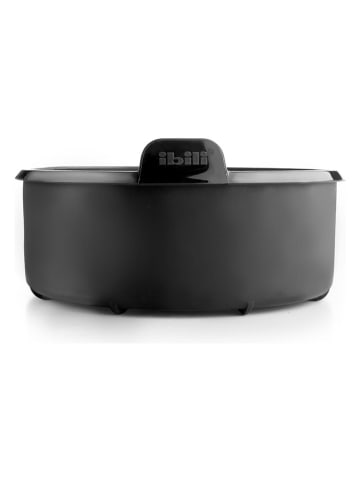 Ibili 2er-Set: Heißluftfritteusen-Backform in Schwarz - Ø 16 cm