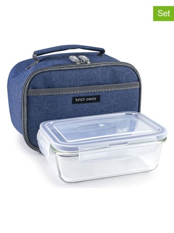 Ibili 2-delige lunchset blauw