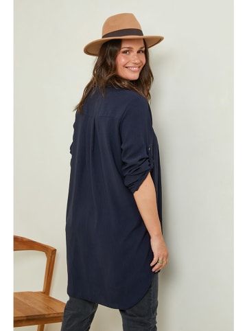 Curvy Lady Blouse donkerblauw