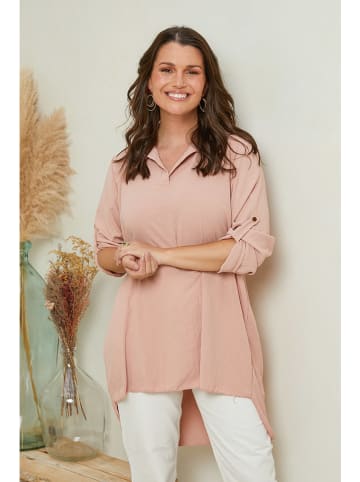 Curvy Lady Bluzka w kolorze jasnoróżowym