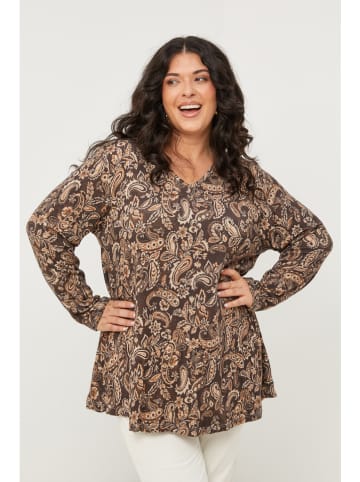 Curvy Lady Bluse in Braun