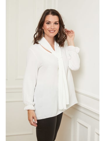 Curvy Lady Bluse in Weiß