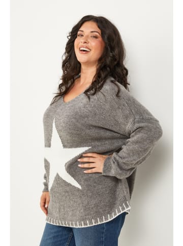 Curvy Lady Trui grijs