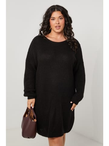 Curvy Lady Gebreide jurk zwart