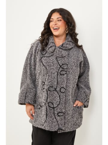 Curvy Lady Tussenmantel grijs