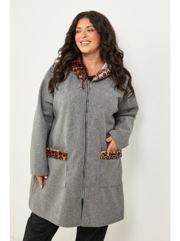 Curvy Lady Tussenmantel grijs