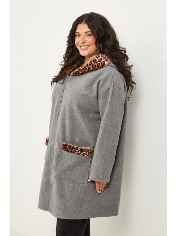 Curvy Lady Tussenmantel grijs