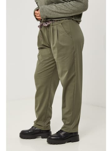 Curvy Lady Spodnie w kolorze khaki