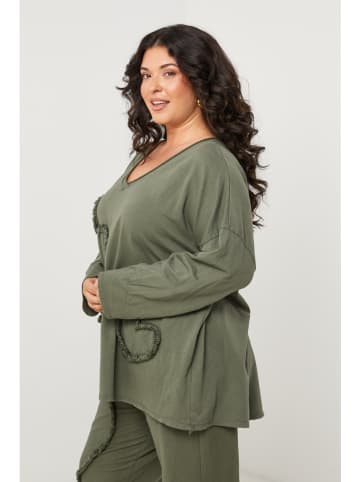 Curvy Lady Longsleeve kaki