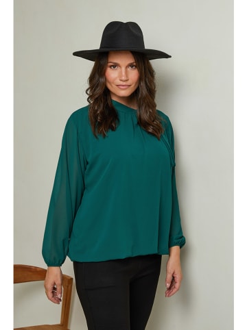 Curvy Lady Bluzka w kolorze zielonym