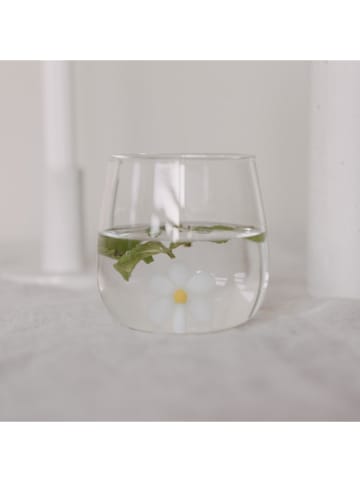 Eulenschnitt Trinkglas ''Daisyfigur'' in Weiß - 370 ml