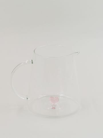 Eulenschnitt Karaffe ''Herzfigur'' in Rosa - 830 ml