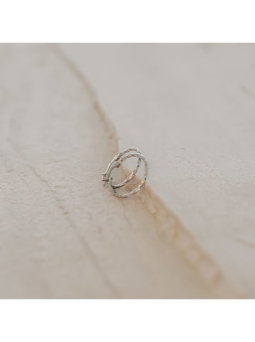 Eulenschnitt Silber-Creolen ''Marina''