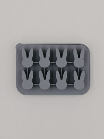 Eulenschnitt Eiswürfelform ''Hase'' in Grau - (B)16,7 x (H)4,6 x (T)11,6 cm