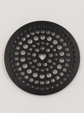 Eulenschnitt Blumenhalter-Deckel in Schwarz - Ø 10,2 cm