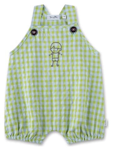 Sanetta Kidswear Tuinbroek groen/lichtblauw