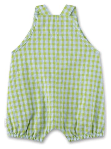 Sanetta Kidswear Tuinbroek groen/lichtblauw