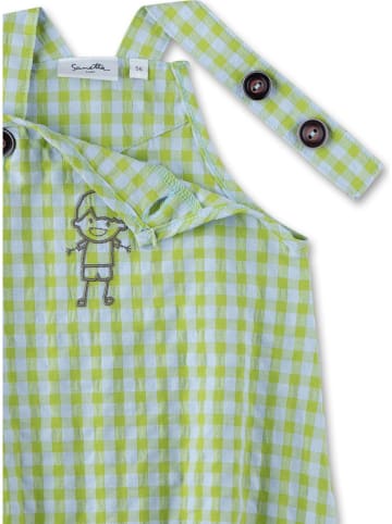 Sanetta Kidswear Latzhose in Grün/ Hellblau
