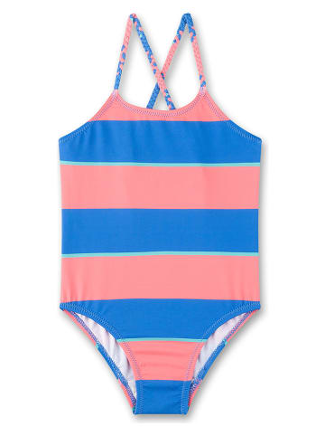 Sanetta Kidswear Badeanzug in Blau/ Rosa