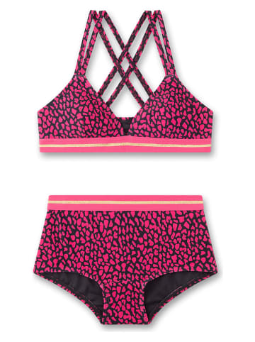 Sanetta Kidswear Bikini in Schwarz/ Pink