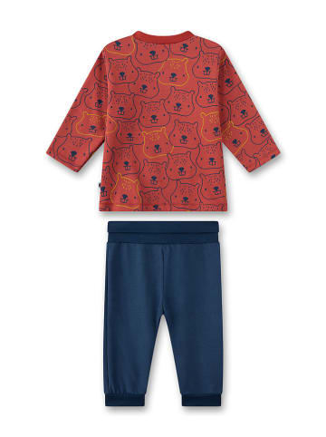 Sanetta Pyjama rood/donkerblauw