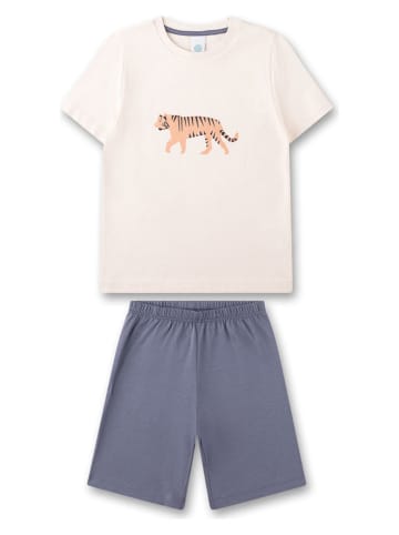 Sanetta Pyjama crème/blauw