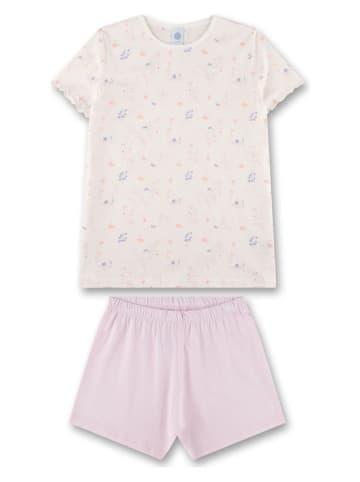 Sanetta Pyjama in Creme/ Lila