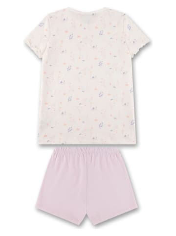 Sanetta Pyjama in Creme/ Lila