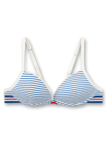 Sanetta Voorgevormde beha blauw/wit