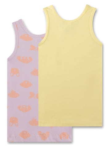 Sanetta Kidswear Podkoszulki (2 szt.) w kolorze żółtym i fioletowym