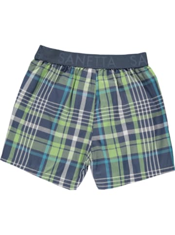 Sanetta Boxershort donkerblauw/groen