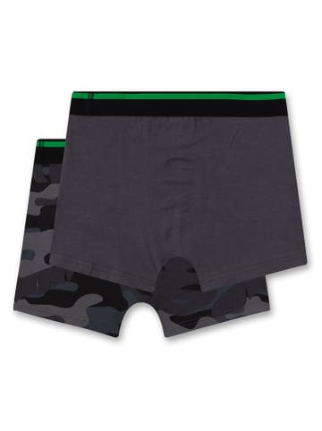 Sanetta 2-delige set: boxershorts antraciet/zwart