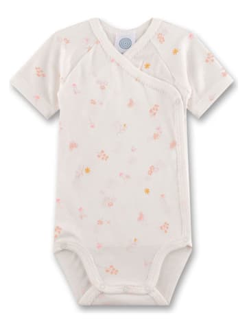 Sanetta 2-delige set: rompers crème/lichtroze