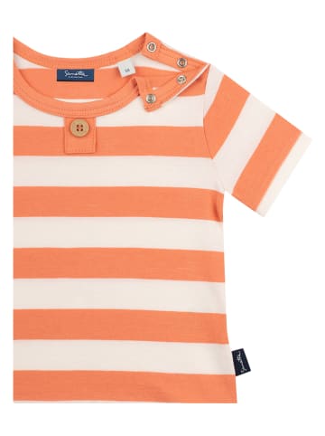 Sanetta Kidswear Koszulka w kolorze pomarańczowo-białym
