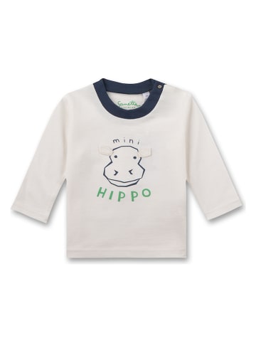 Sanetta Kidswear Longsleeve crème/donkerblauw