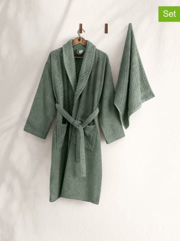 Colourful Cotton 2-częściowy zestaw w kolorze zielonym