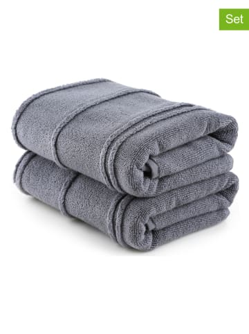Colourful Cotton Ręczniki (2 szt.) "Arden" w kolorze szarym do rąk