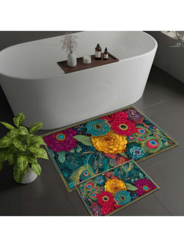 Colourful Cotton 2-delige set: badmatten meerkleurig